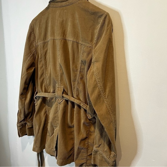 Women’s | Old Navy Brown Utility Jacket with Wrap Belt | Large - Picture 6 of 8